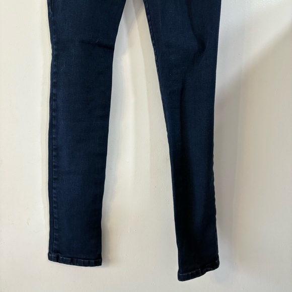 Veronica Beard Dark Wash Denim Skinny Jeans Zipper Pockets Blue Womens 0 - Picture 4 of 12